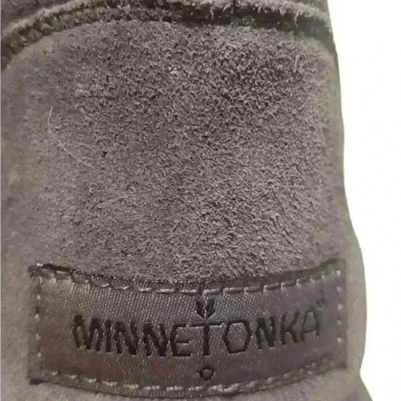 Minnetonka genuine leather and sheepskin boots sz 9 - Picture 5 of 7
